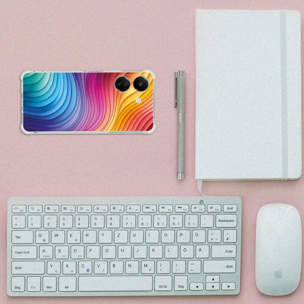 Shockproof Case voor Xiaomi Redmi 13C 4G Regenboog