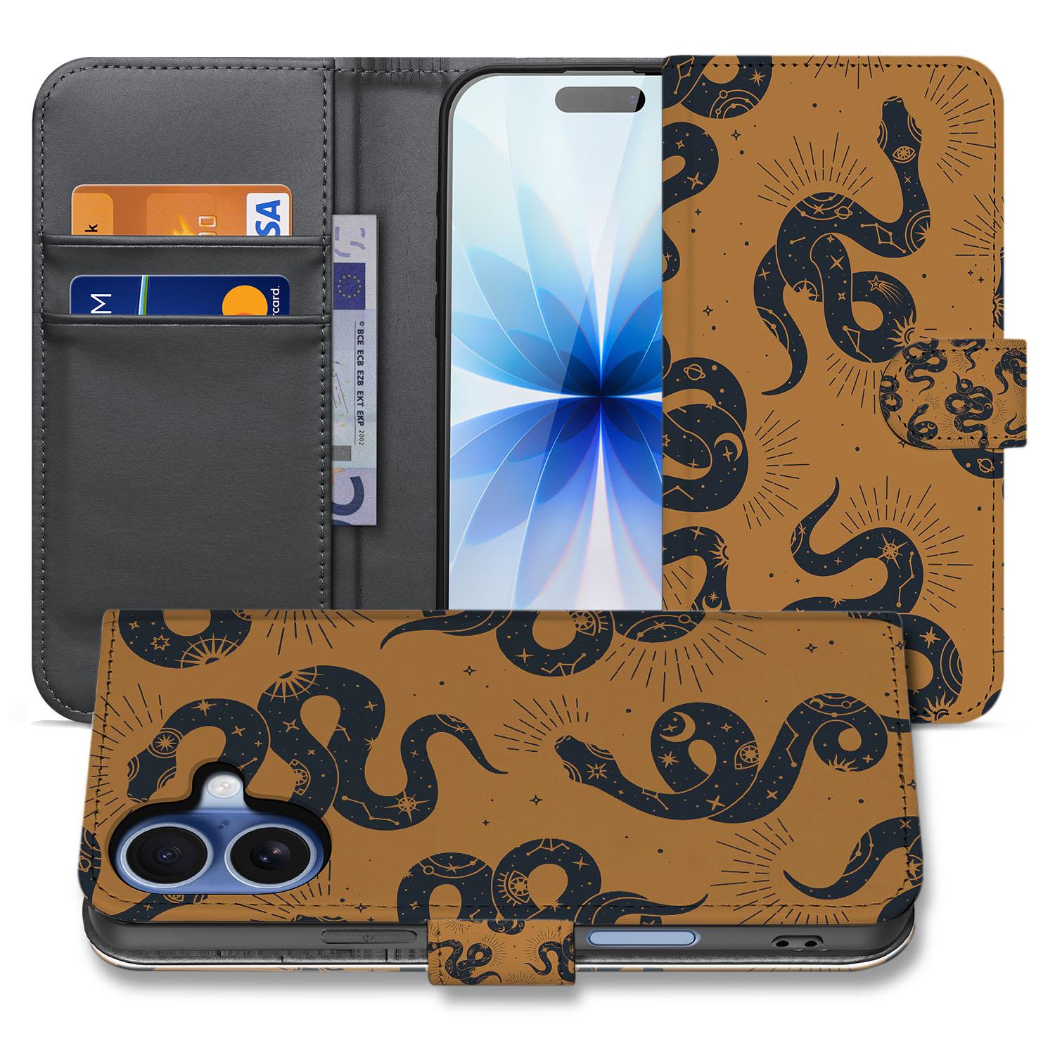 Apple iPhone 17 Slangenontwerp Hoesje Voor iPhone 17 Book Case voorkant binnenzijde