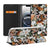 Apple iPhone 16e Smart Cover Dark Flowers voorzijde