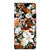 Motorola Moto E20 Smart Cover Dark Flowers voorkant