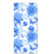 OPPO Reno8 Smart Cover Flowers Blue bloemen design voorkant