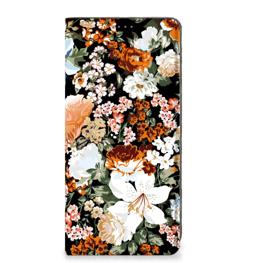 OnePlus 11 Smart Cover Dark Flowers vooraanzicht