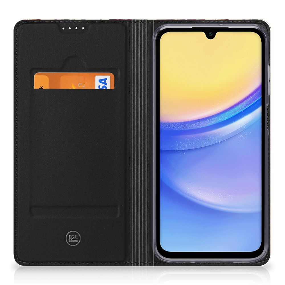 Smart Cover voor Samsung Galaxy A15 Bloemen