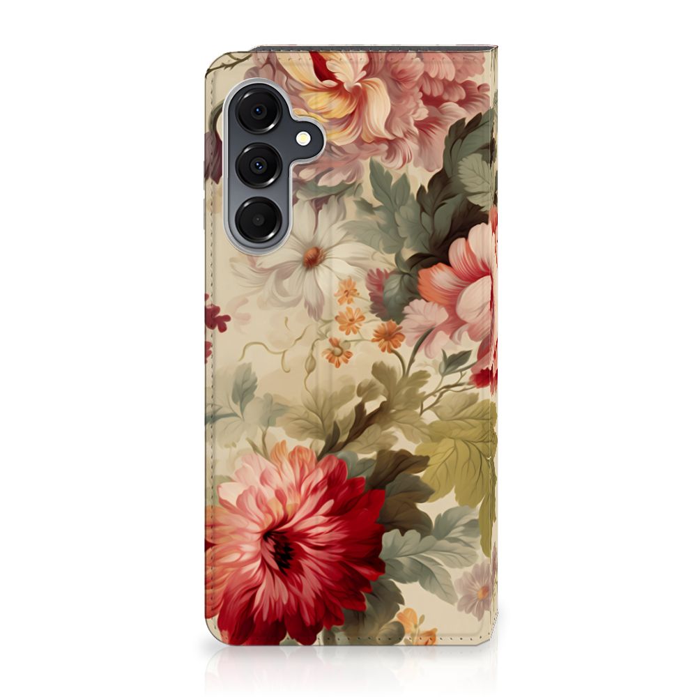 Samsung Galaxy A16 5G/4G Smart Cover Bloemen voorkant