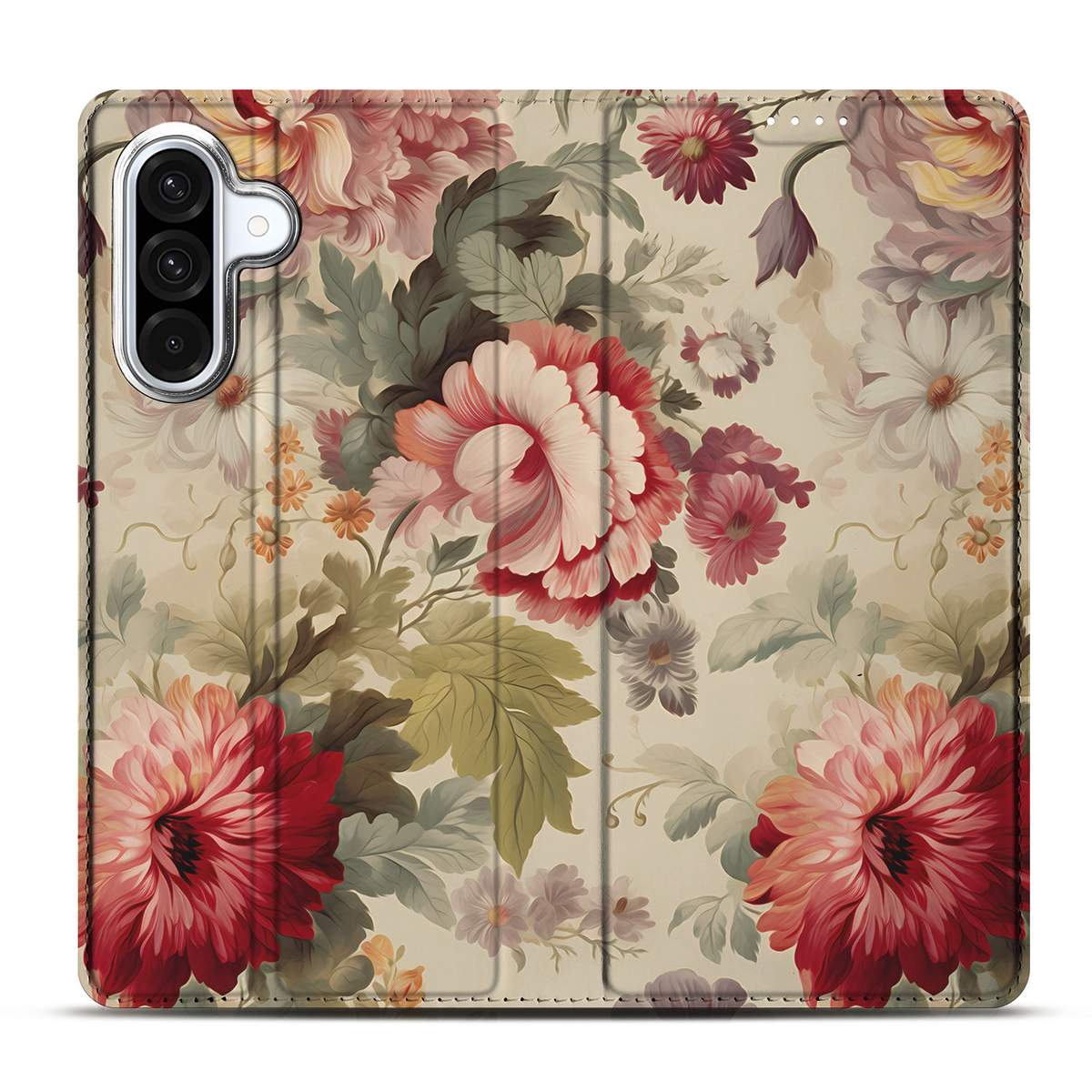 Samsung Galaxy A56 A36 Smart Cover Bloemen achterzijde