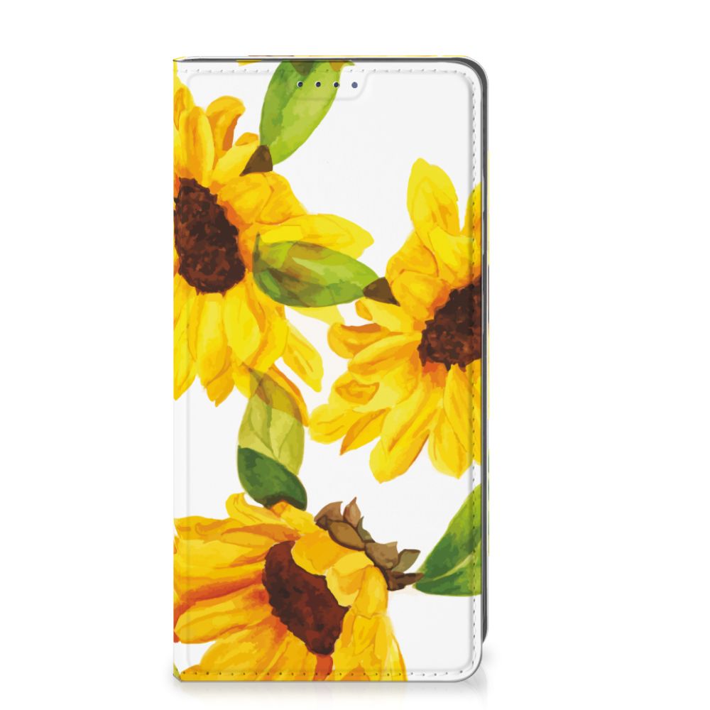 Samsung Galaxy S25 Smart Cover Zonnebloemen voorkant