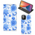 Smart Cover voor iPhone 12 Pro Max Flowers Blue met prachtig blauw bloemen design đ¸