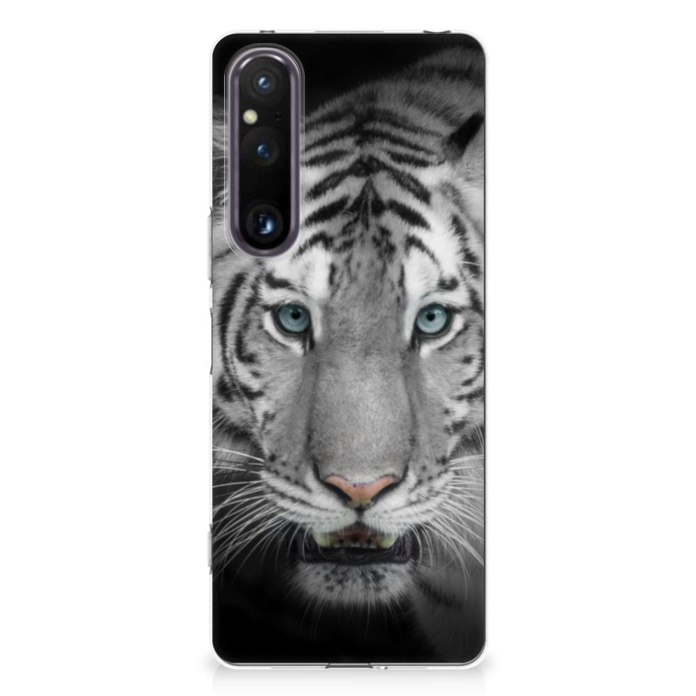 Sony Xperia 1 V TPU Hoesje Tijger tijger design voorkant