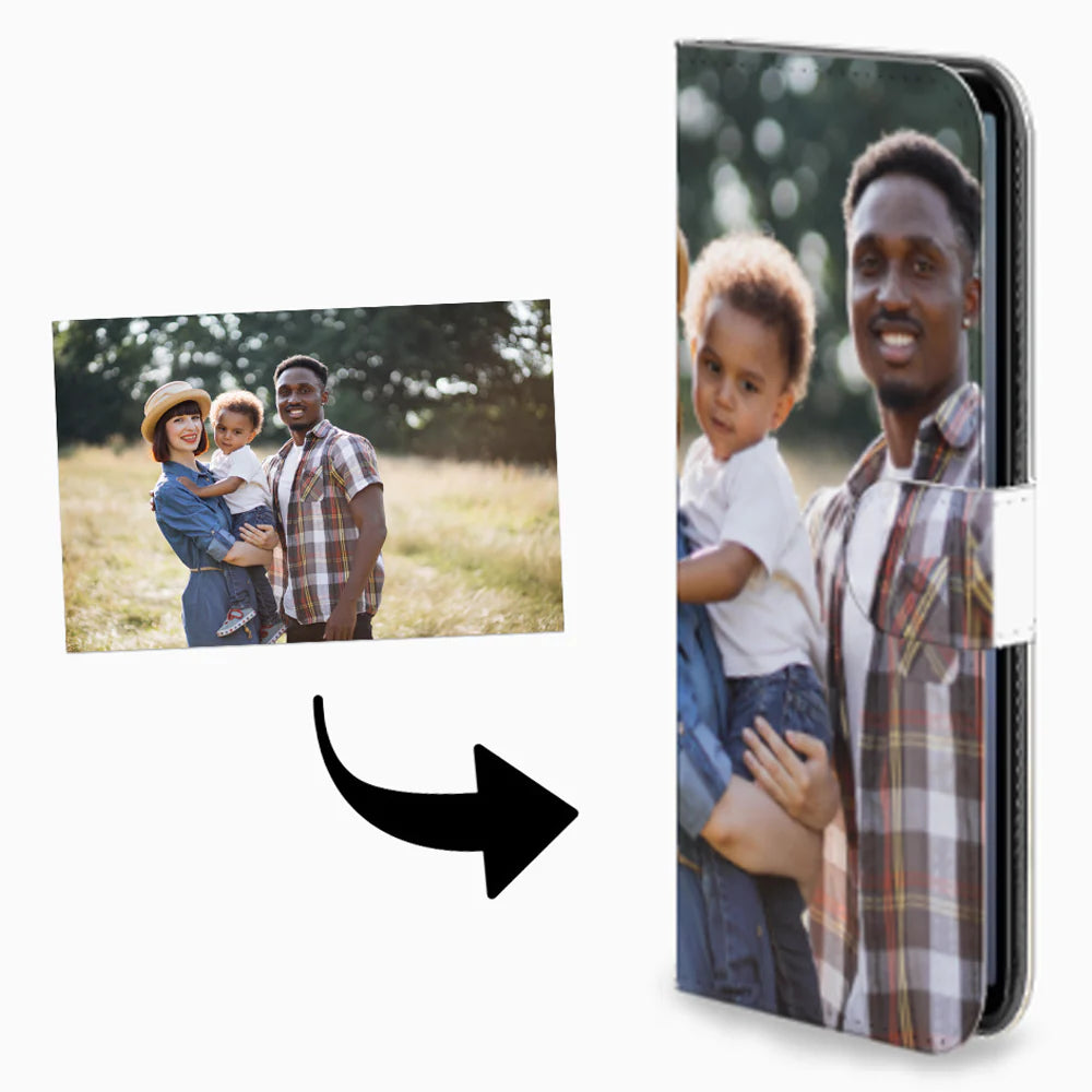 Sony Xperia 10 V Bookcase Hoesje Maken met Foto uniek fotocadeau ontwerp afbeelding voorzijde