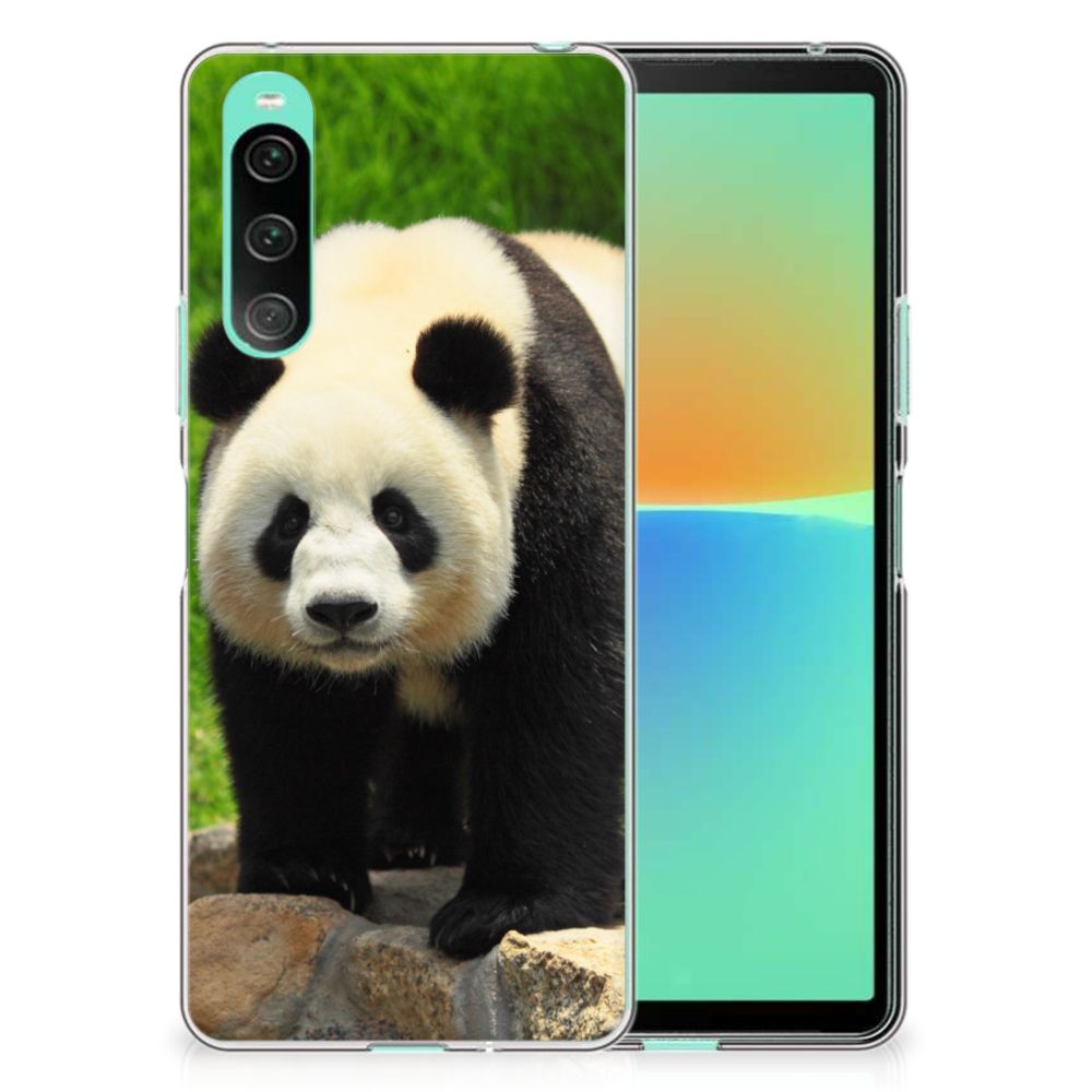 Sony Xperia 10 V TPU Hoesje Panda panda design voorkant