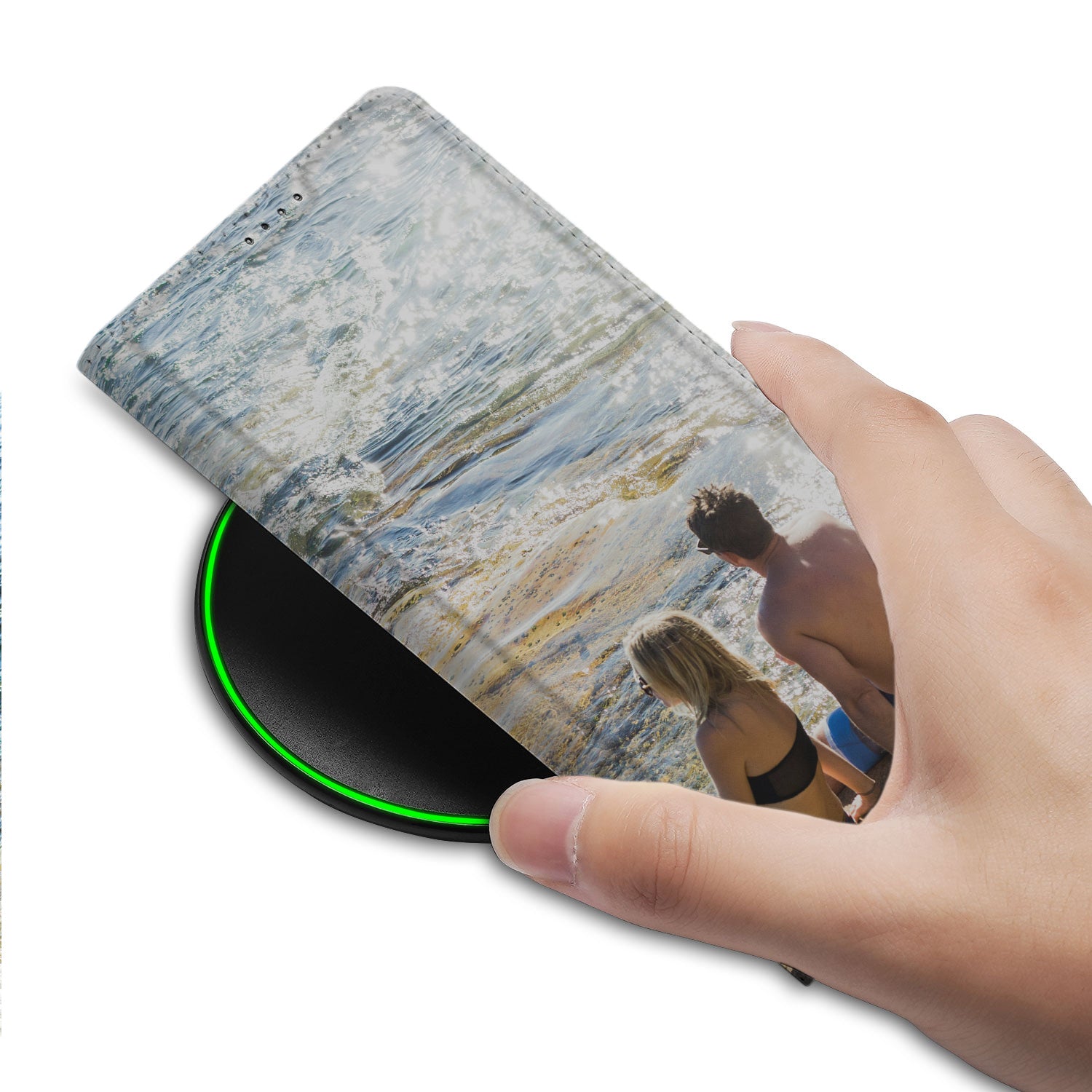 Samsung Galaxy S25 Ultra Stand Case Hoesje Maken strandfoto design bovenaanzicht