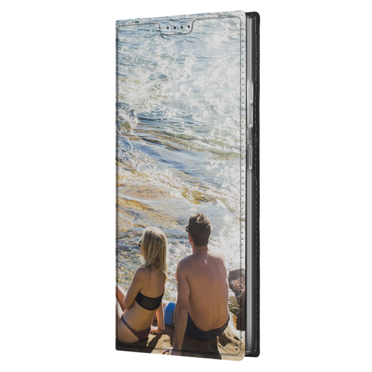 Samsung Galaxy S25 Ultra Stand Case Hoesje Maken strand uitzicht