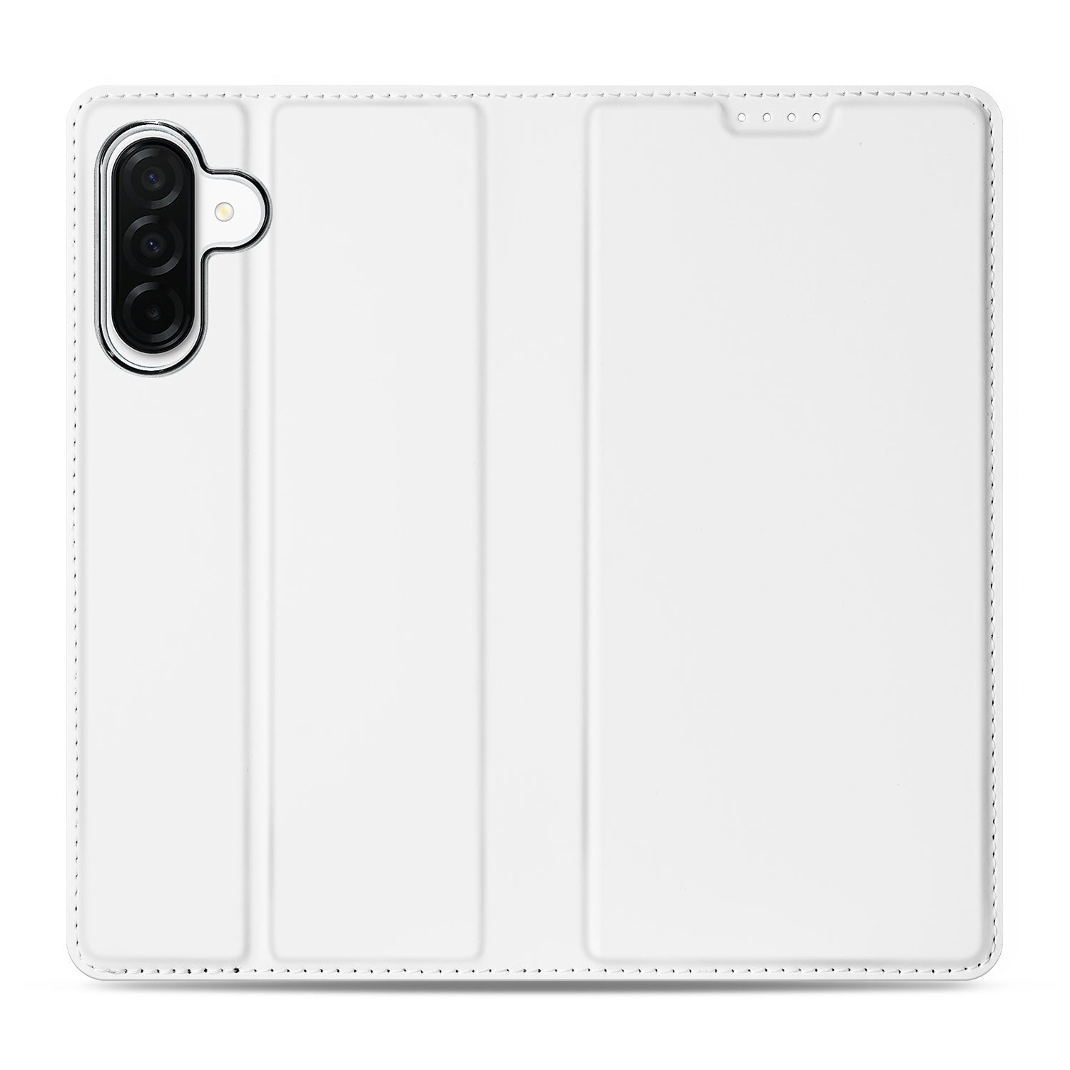 Samsung Galaxy A26 Stand Case Hoesje Samsung Galaxy A26 – Wit met Pashouder achterkant