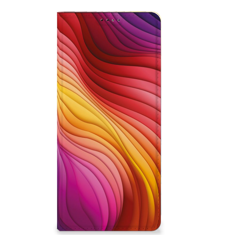 OPPO X6 Pro Stand Case Regenboog design kleurrijk aanzicht