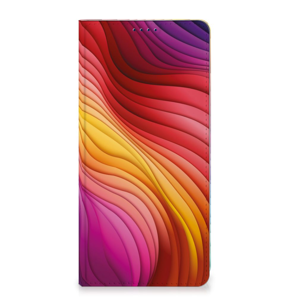 OnePlus Nord 4 Stand Case Regenboog design kleurrijk aanzicht