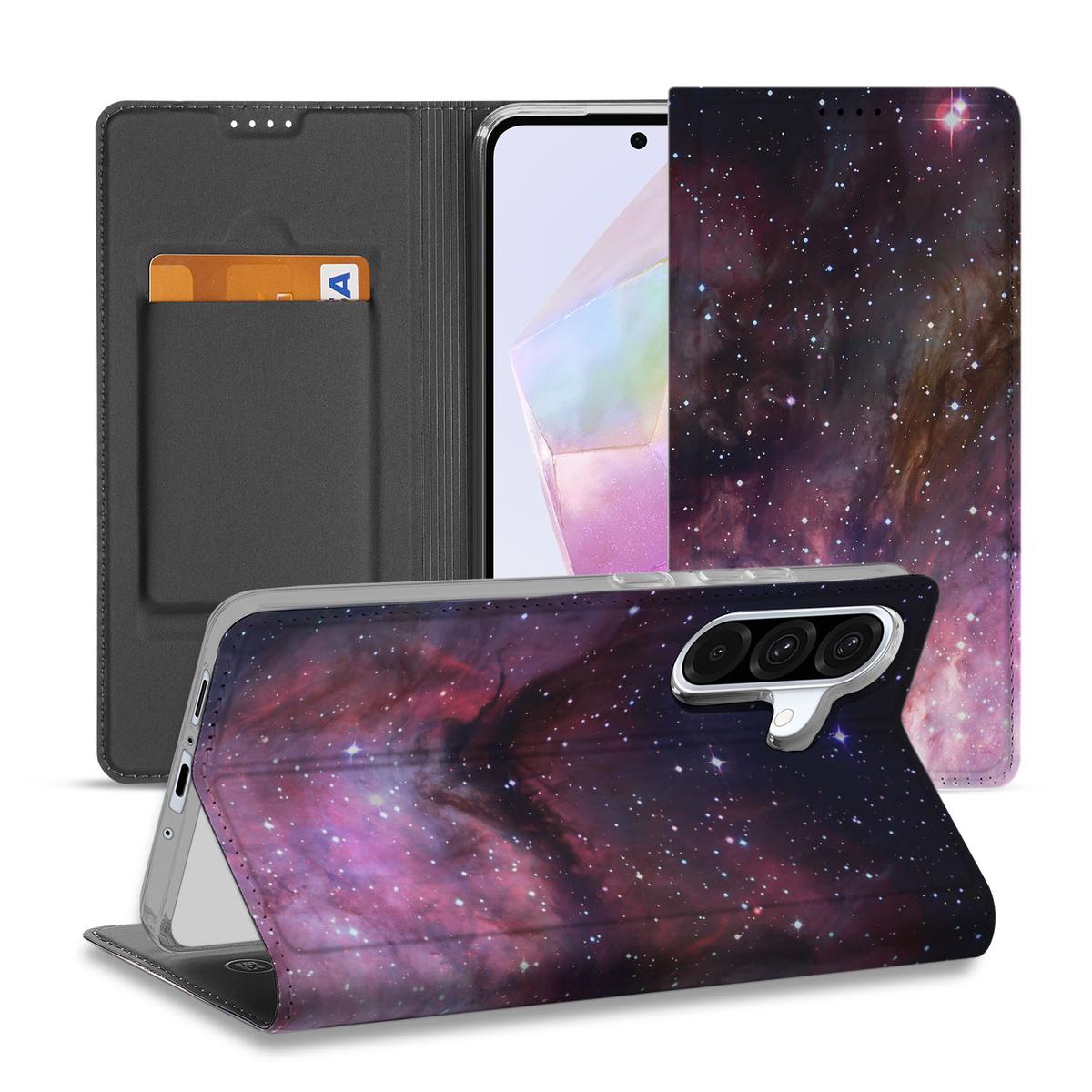 Stand Case voor Samsung Galaxy A56 | A36 Galaxy heelal design vooraanzicht