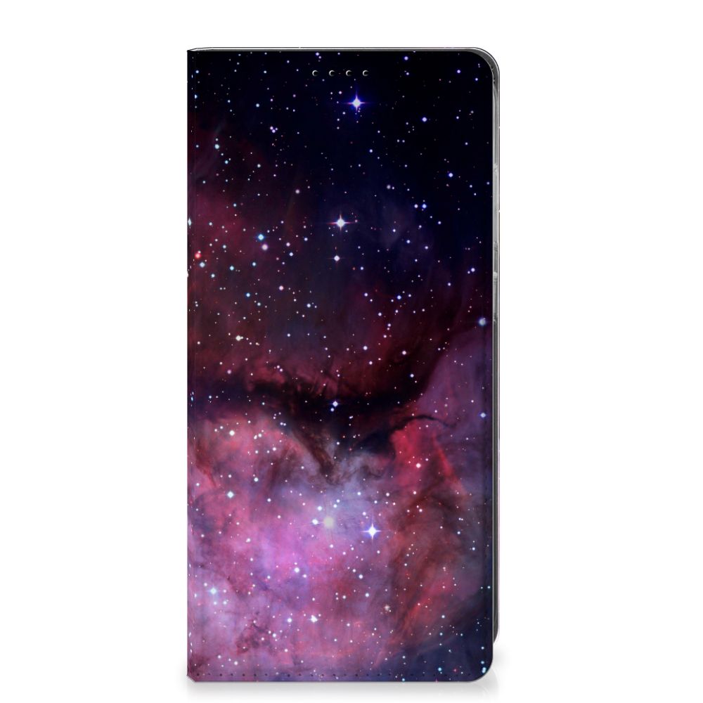 Samsung Galaxy S25 Plus Galaxy Stand Case heelal ontwerp voorkant