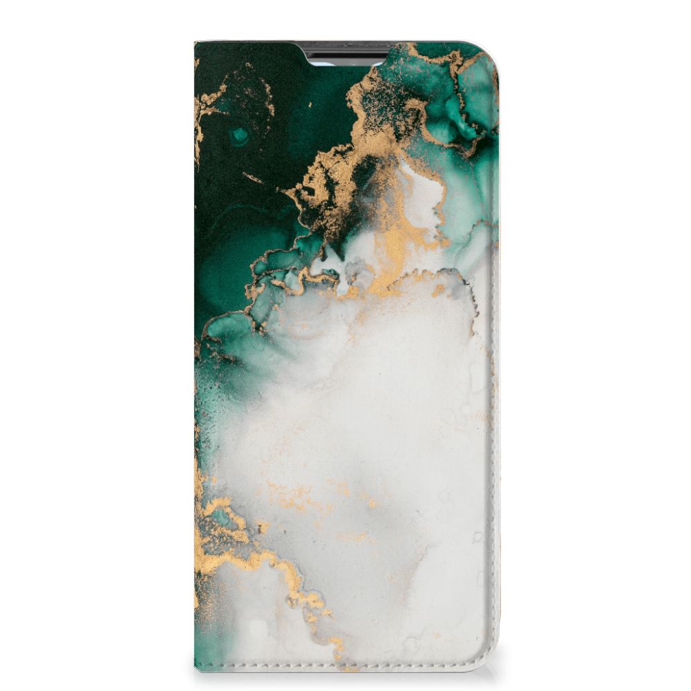 Standcase voor OPPO A54s | A16 | A16s Marmer Groen - B2C Telecom