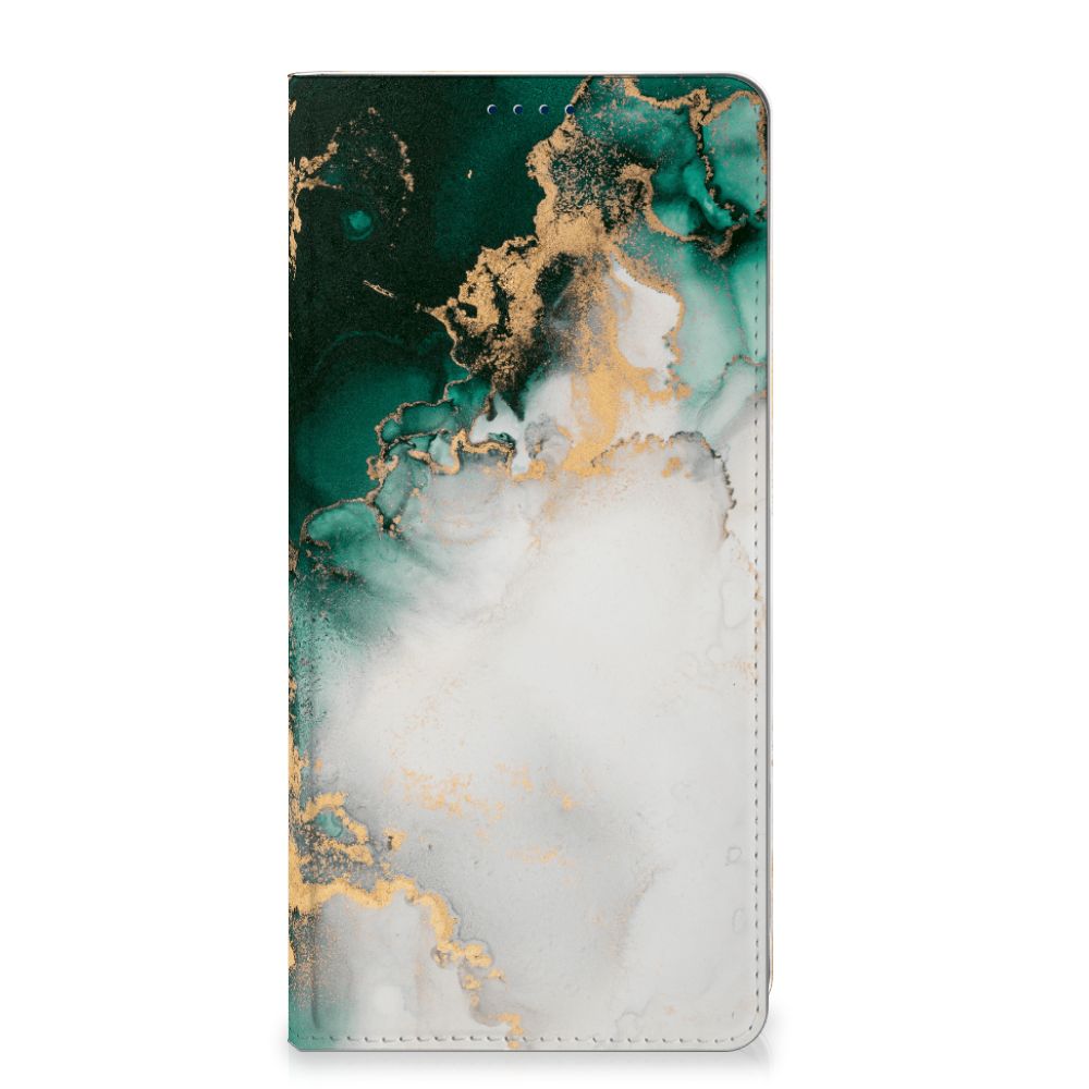 Standcase voor OnePlus Nord 4 Marmer Groen voorkant