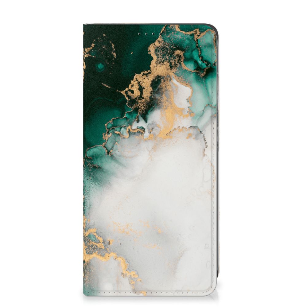 Standcase voor Samsung Galaxy A05s Marmer Groen