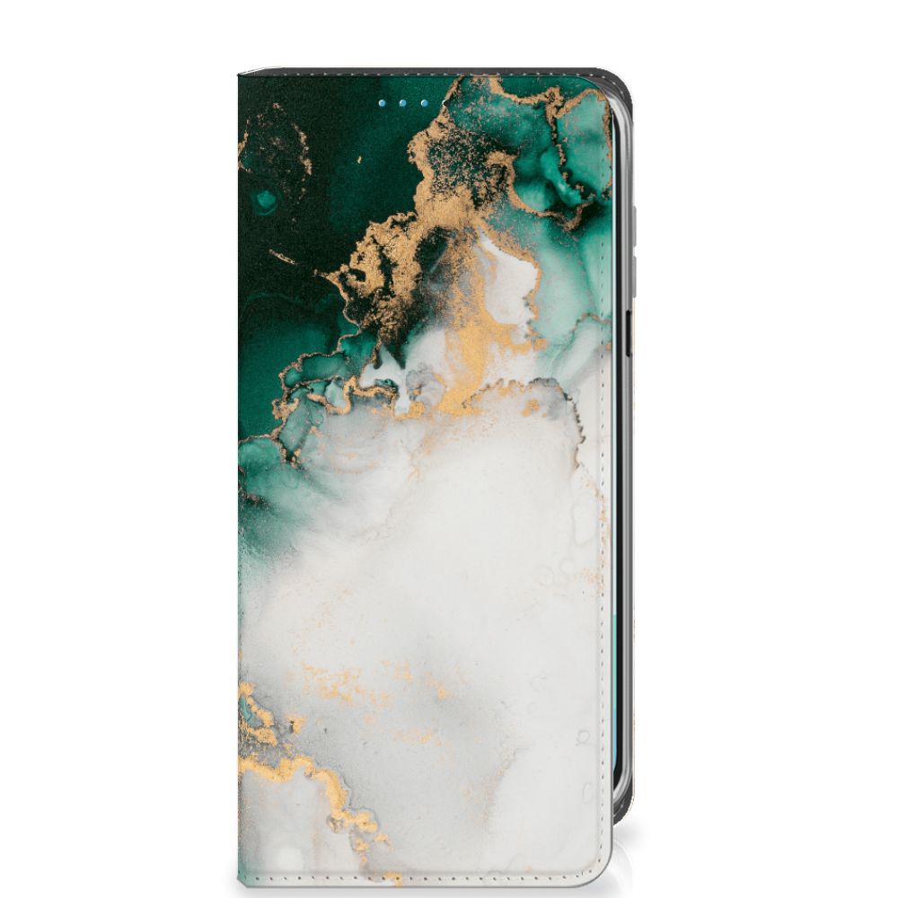 Samsung Galaxy A16 5G/4G Standcase Marmer Groen vooraanzicht