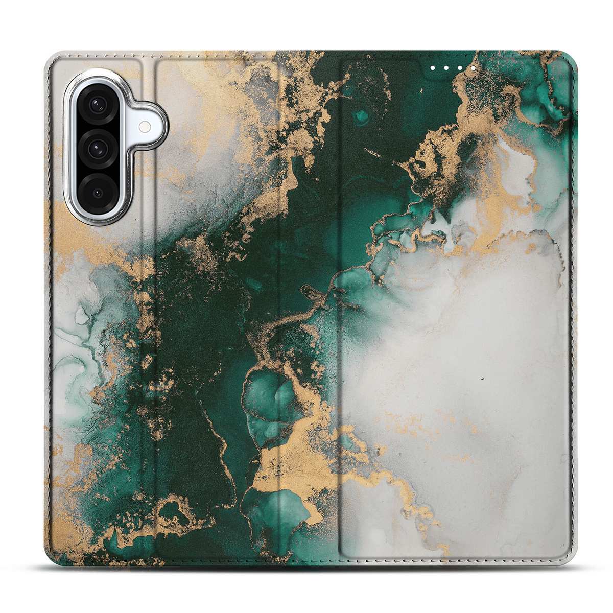 Samsung Galaxy A56 A36 Standcase Marmer Groen voorkant