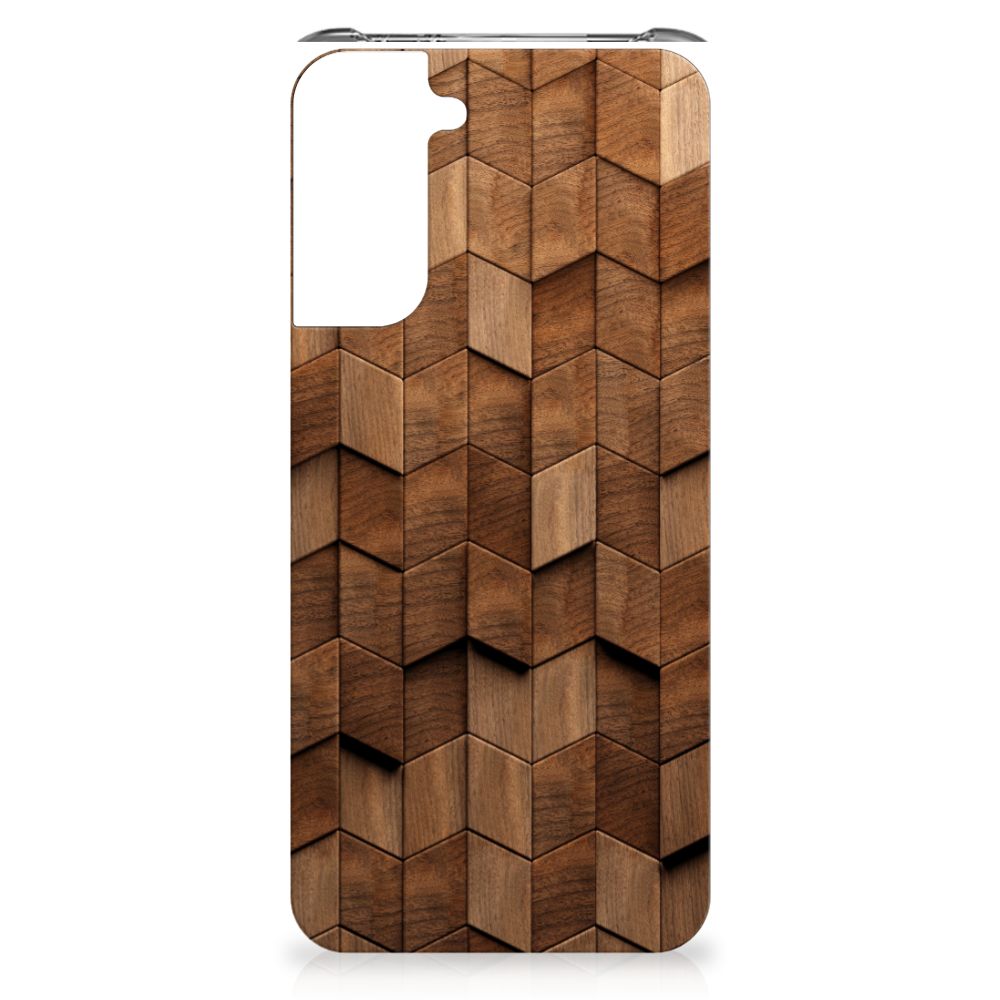 Stevig Telefoonhoesje voor Samsung Galaxy S21 Wooden Cubes B2C Telecom