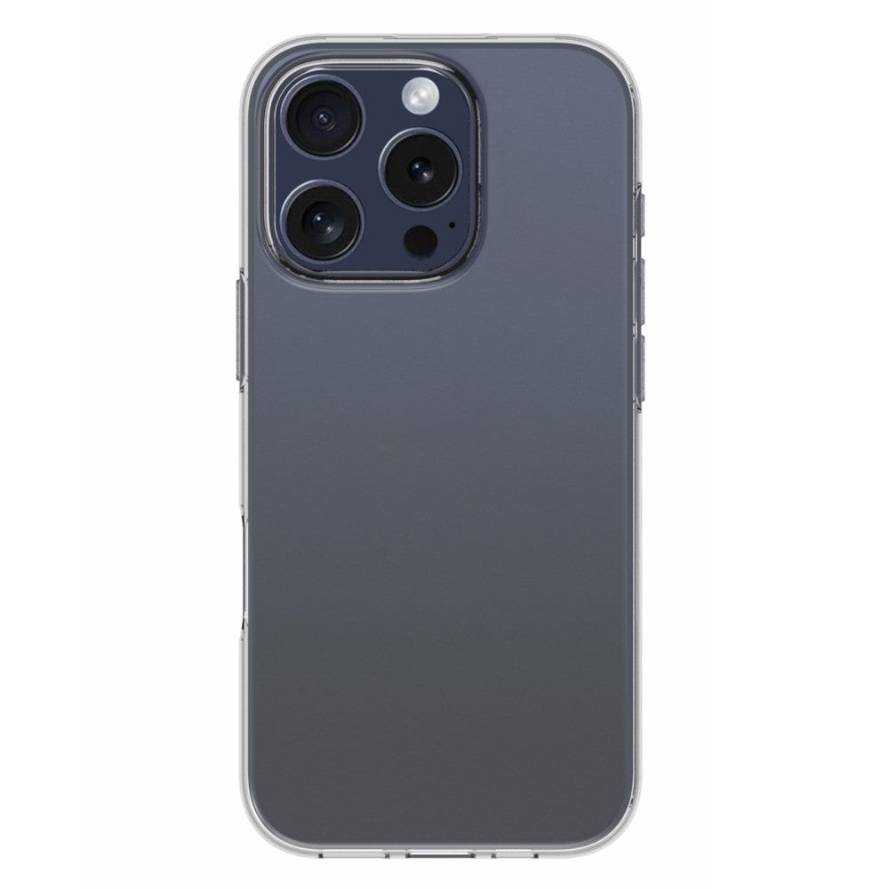 Apple iPhone 16 pro TPU Back Cover Hoesje Transparant achterkant