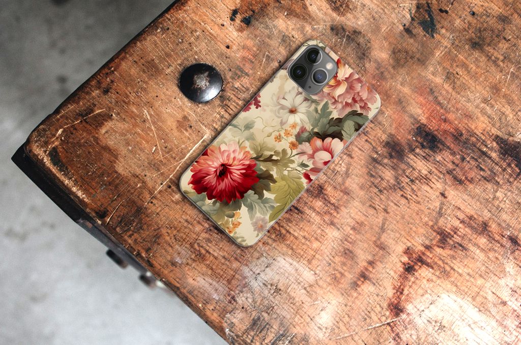 Apple iPhone 11 Pro TPU Case voor Apple iPhone 11 Pro Bloemen bovenaanzicht
