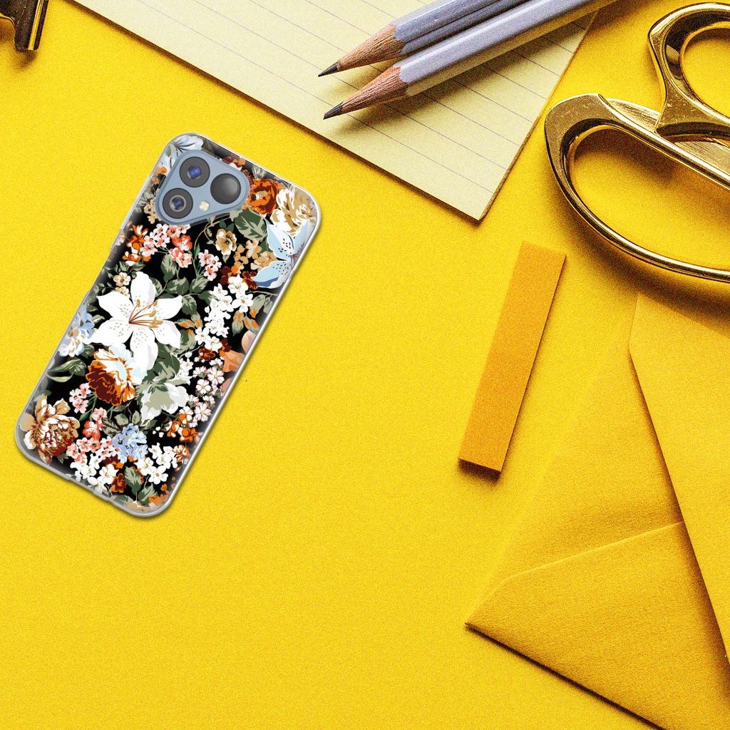 TPU Case voor Fairphone 5 Dark Flowers