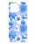 Motorola Moto G72 TPU Case Flowers Blue bloemenprint blauw