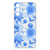 Samsung Galaxy A15 TPU Case Flowers Blue achteraanzicht