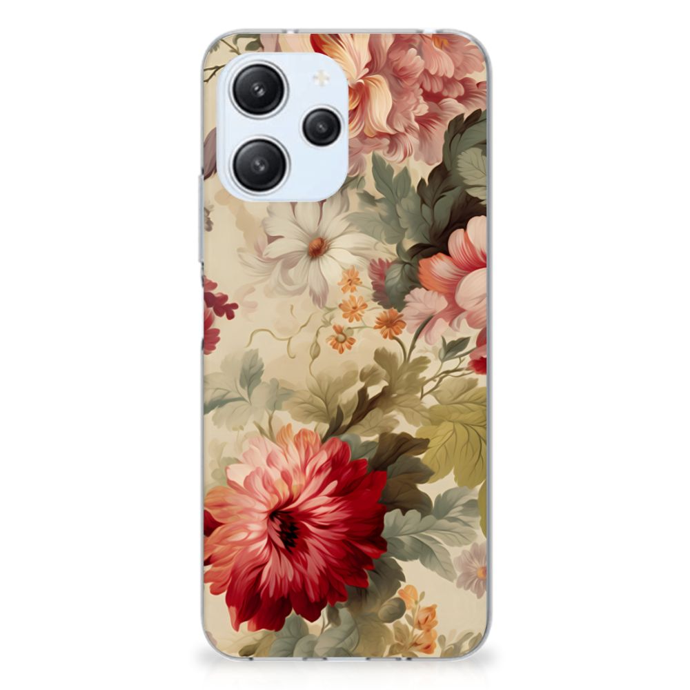 Xiaomi Redmi 12 4G TPU Case Bloemen achterzijde