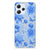 Xiaomi Redmi 12 4G TPU Case Flowers Blue Aanzicht.