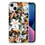 TPU Case voor iPhone 15 Plus Dark Flowers met kleurrijke bloemdessin voor een stijlvolle uitstraling đ¸