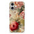 iPhone 16 plus TPU Case Bloemen achterkant