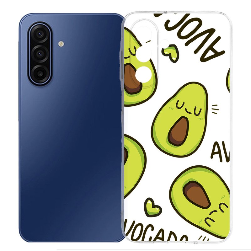 Samsung Galaxy A17 TPU Hoesje Avocado Singing achterkant