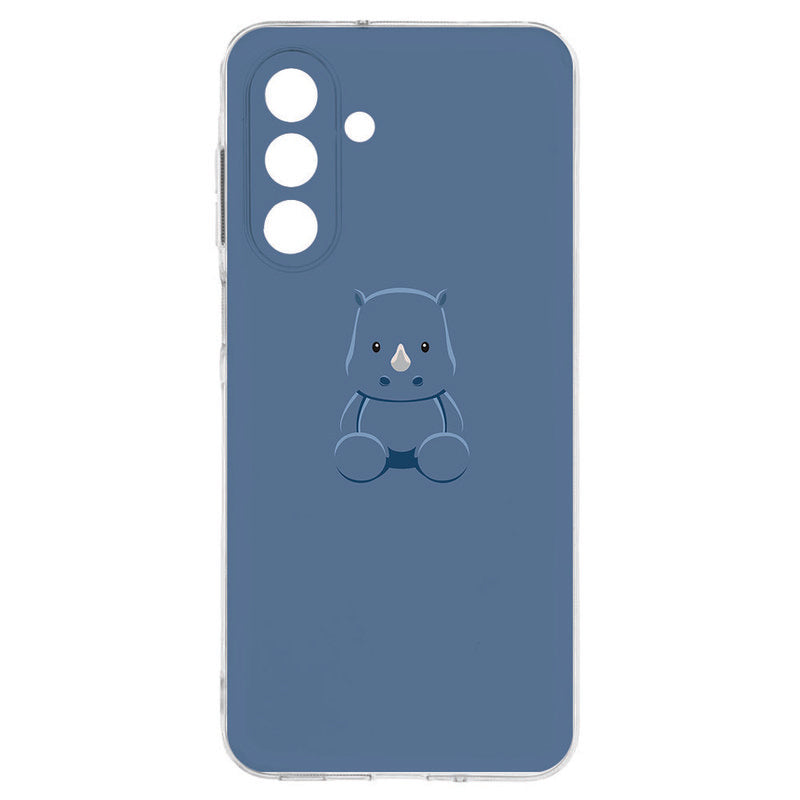 Samsung Galaxy A17 TPU Hoesje Baby Rhino achterzijde diertjes ontwerp