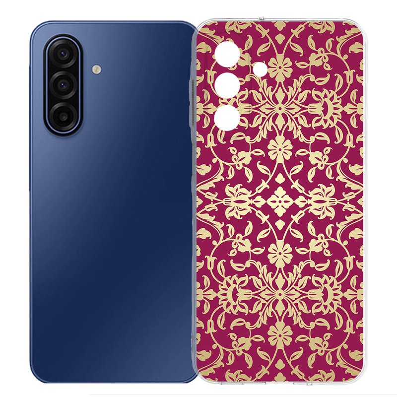 Samsung Galaxy A17 TPU Hoesje Barok Pink Backcover achterzijde design