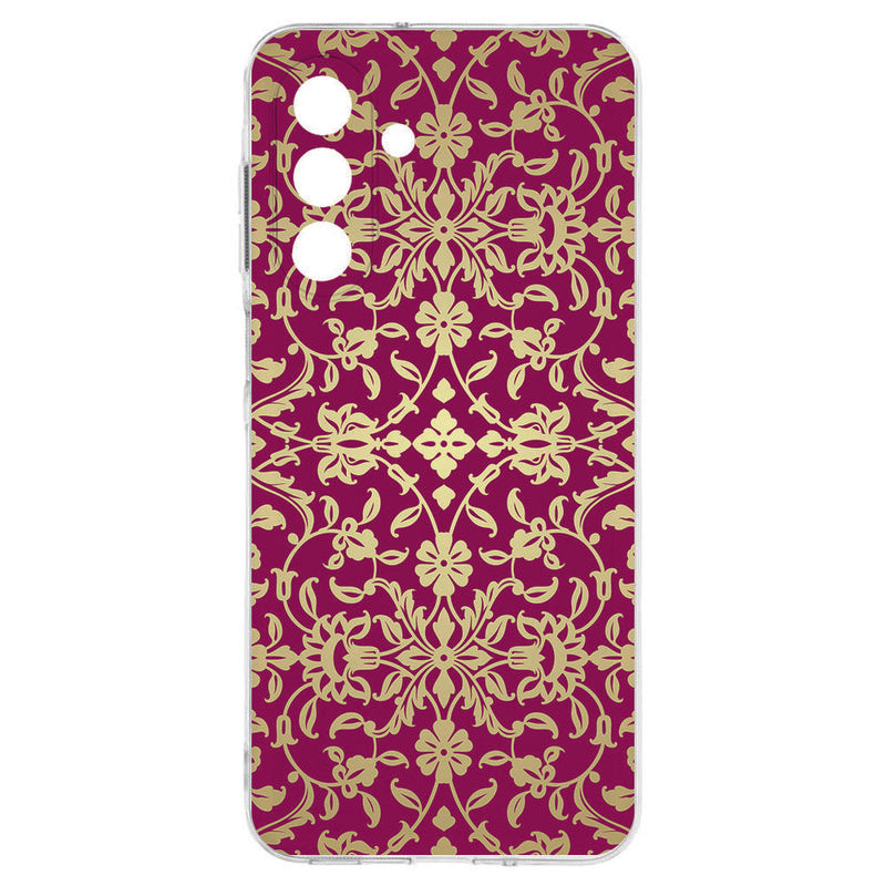 Samsung Galaxy A17 TPU Hoesje Barok Pink Backcover design achterzijde