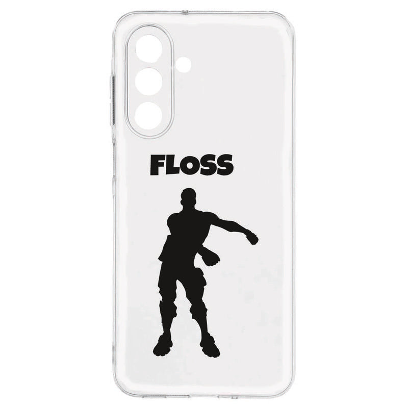 Samsung Galaxy A17 TPU Hoesje Floss Backcover transparant ontwerp met dansfiguur