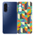 Samsung Galaxy A17 TPU Hoesje Funky Retro Backcover achterkant kleurrijk design