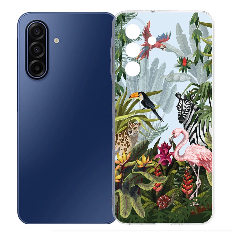 Samsung Galaxy A17 TPU Hoesje Jungle Backcover achterzijde