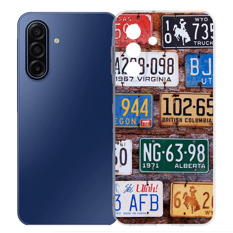 Samsung Galaxy A17 TPU Hoesje Kentekenplaten Backcover achterkant