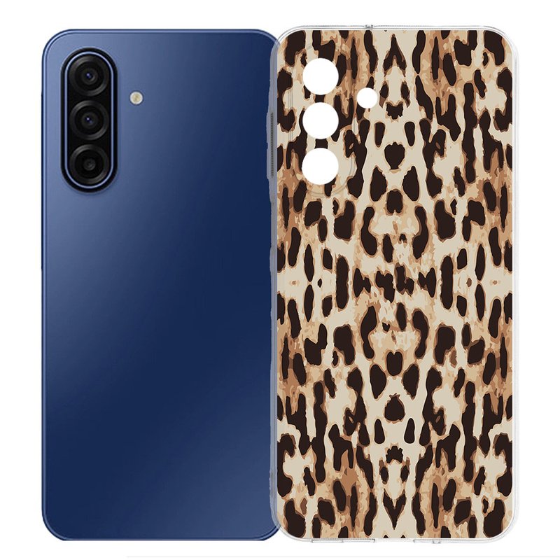 Samsung Galaxy A17 TPU Hoesje Leopard Backcover achterkant