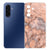Samsung Galaxy A17 TPU Hoesje Marmer Oranje achterkant