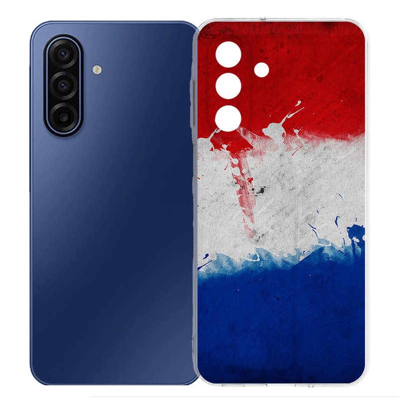 Samsung Galaxy A17 TPU Hoesje Nederlandse vlag achterkant