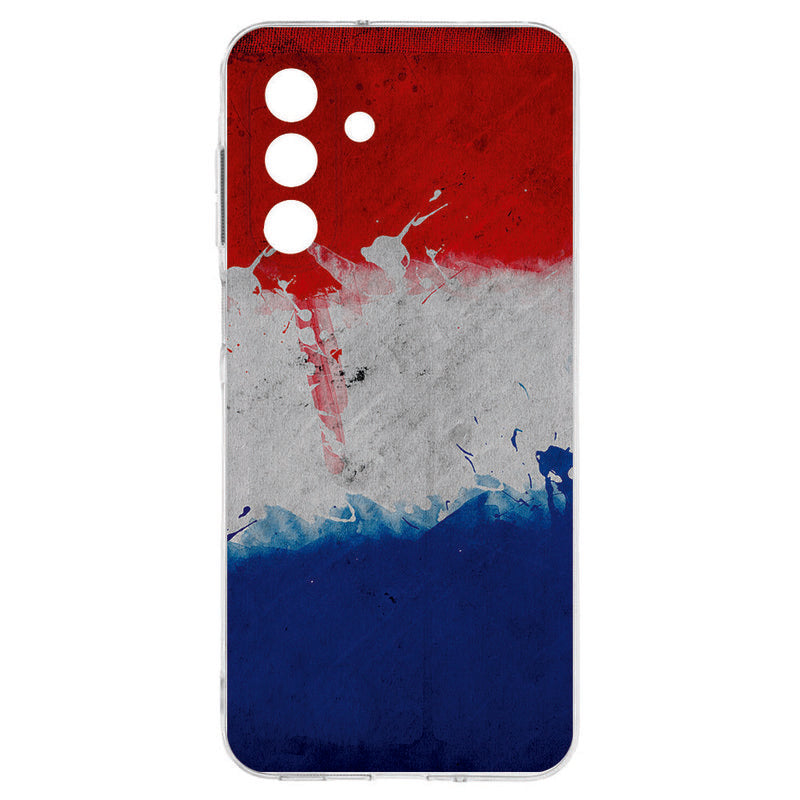 Samsung Galaxy A17 TPU Hoesje Nederlandse vlag achterkant