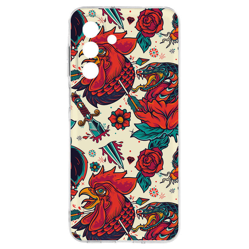 Samsung Galaxy A17 TPU Hoesje Old Skool Backcover retro design voorkant