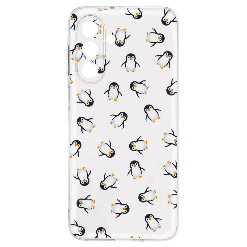 Samsung Galaxy A17 TPU Hoesje Pinguïn Backcover achteraanzicht